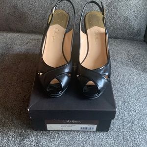 Cole Haan Amaya Air Sling Black Nappa Size 9.